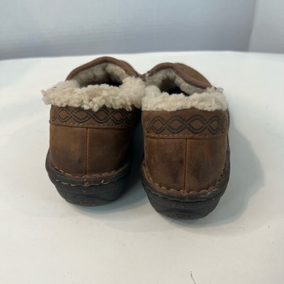 UGG Women’s Bettey 5747 Brown Leather Sheepskin Slip On Loafer Shoes Sz 5. - Picture 4 of 9